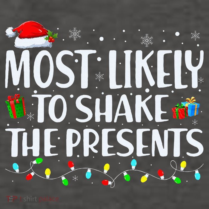 Most Likely To Shake The Presents Family Matching Christmas Vector Backpack