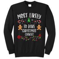 Most Likely To Bake Christmas Cookies Funny Christmas Family Matching Cute Chr Sweatshirt