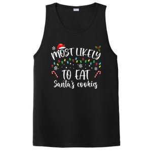 Most Likely To Eat Santas Cookies Family Christmas Holiday Gift PosiCharge Competitor Tank