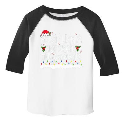 Most Likely To Spoil The Grand Family Matching Christmas  Toddler Fine Jersey T-Shirt