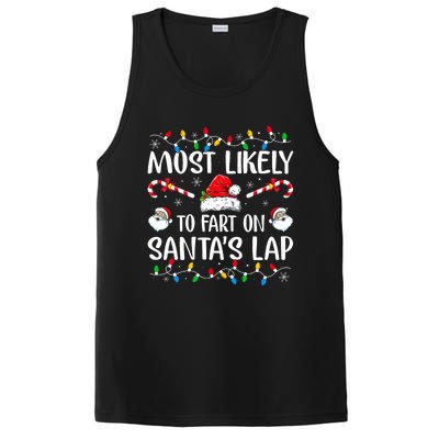 Most Likely To Fart On SantaS Lap Family Matching Christmas PosiCharge Competitor Tank