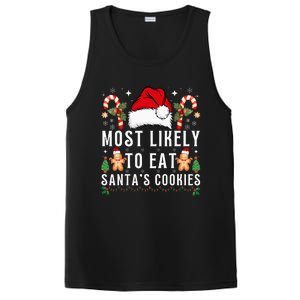 Most Likely To Eat Santa's Cookies Christmas Matching Family  PosiCharge Competitor Tank