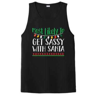 Most Likely To Get Sassy With Santa Christmas Family PosiCharge Competitor Tank