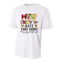 Most Likely To Hate This Christmas Family Matching Youth Performance Sprint T-Shirt