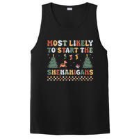 Most Likely To Start The Shenanigans Christmas Matching  PosiCharge Competitor Tank