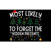 Most Likely To Forget The Hidden Presents Matching Christmas Bumper Sticker