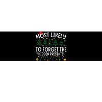 Most Likely To Forget The Hidden Presents Matching Christmas Bumper Sticker