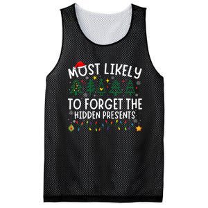 Most Likely To Forget The Hidden Presents Matching Christmas Mesh Reversible Basketball Jersey Tank