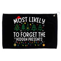 Most Likely To Forget The Hidden Presents Matching Christmas Grommeted Golf Towel