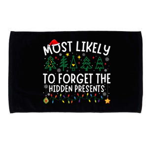 Most Likely To Forget The Hidden Presents Matching Christmas Microfiber Hand Towel