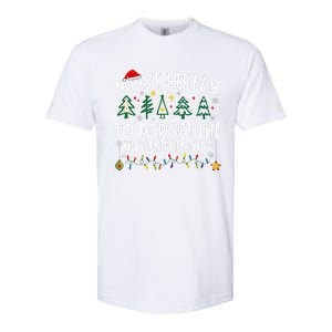 Most Likely To Forget The Hidden Presents Matching Christmas Softstyle CVC T-Shirt