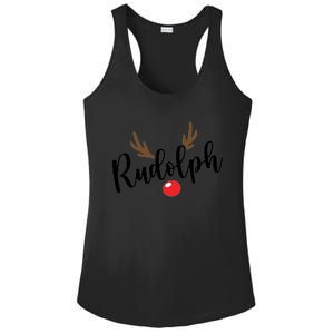 Most Likely To Try Ride Rudolph Funny ChristmasChristmas Gift Christmas In Ju Ladies PosiCharge Competitor Racerback Tank