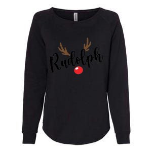 Most Likely To Try Ride Rudolph Funny ChristmasChristmas Gift Christmas In Ju Womens California Wash Sweatshirt