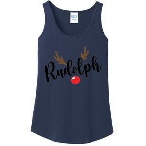 Most Likely To Try Ride Rudolph Funny ChristmasChristmas Gift Christmas In Ju Ladies Essential Tank