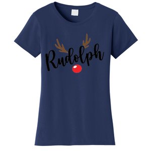 Most Likely To Try Ride Rudolph Funny ChristmasChristmas Gift Christmas In Ju Women's T-Shirt