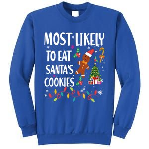 Most Likely To Eat Santas Cookies Family Matching Gift Sweatshirt