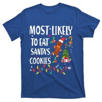 Most Likely To Eat Santas Cookies Family Matching Gift T-Shirt