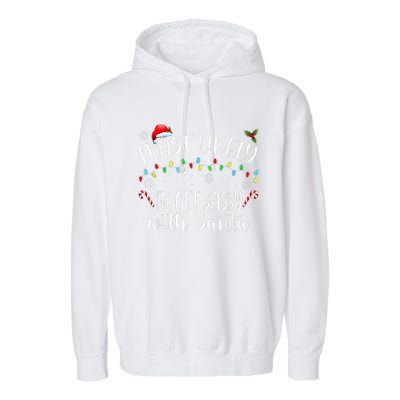 Most Likely To Get Sassy With Santa Family Funny Christmas Garment-Dyed Fleece Hoodie