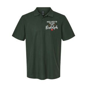 Most Likely To Try Ride Rudolph Rudolph Cute Funny ChristmasChristmas Gift C Softstyle Adult Sport Polo