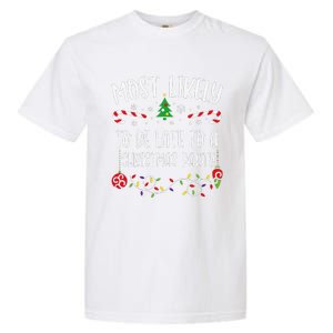 Most Likely To Be Late To A Christmas Party Funny Christmas Family Matching Cu Garment-Dyed Heavyweight T-Shirt