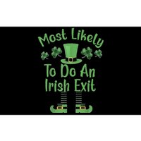 Most Likely To Do An Irish Exit Funny St Patricks Day Bumper Sticker