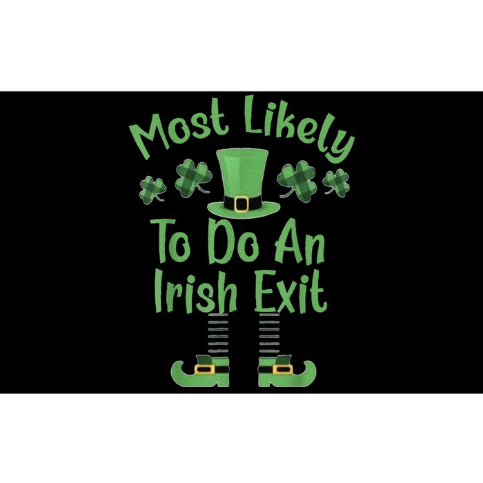 Most Likely To Do An Irish Exit Funny St Patricks Day Bumper Sticker