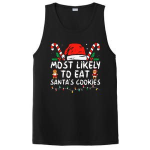 Most Likely To Eat Santas Cookies Family Christmas Holiday PosiCharge Competitor Tank