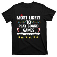 Most Likely To Play Board Games Matching Family Christmas T-Shirt