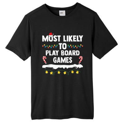 Most Likely To Play Board Games Matching Family Christmas Tall Fusion ChromaSoft Performance T-Shirt