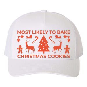 Most Likely To Bake Christmas Cookies Funny Baker Christmas Yupoong Adult 5-Panel Trucker Hat