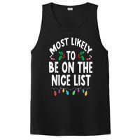 Most Likely To Be On The Nice List Christmas Family Matching PosiCharge Competitor Tank