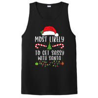 Most Likely To Get Sassy With Santa Christmas Matching PosiCharge Competitor Tank