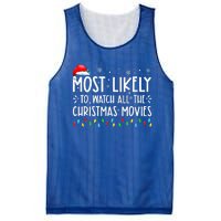 Most Likely To Watch All The Christmas Movies Christmas Mesh Reversible Basketball Jersey Tank