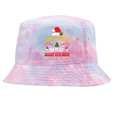 Most Likely To Play Soccer With Santa Family Christmas 2024 Tie-Dyed Bucket Hat