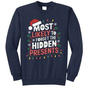 Most Likely To Forget The Hidden Presents Matching Christmas Sweatshirt