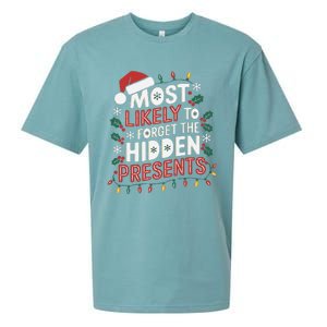 Most Likely To Forget The Hidden Presents Matching Christmas Sueded Cloud Jersey T-Shirt