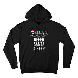 Most Likely To Christmas Matching Family Pajamas Funny Hoodie