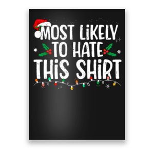 Most Likely To Hate This Matching Christmas Poster