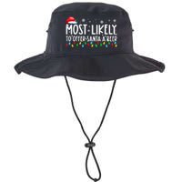 Most Likely To Offer Santa A Beer Funny Christmas Legacy Cool Fit Booney Bucket Hat