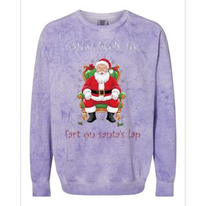 Most Likely To Fart On SantaS Lap Family Matching Christmas Colorblast Crewneck Sweatshirt