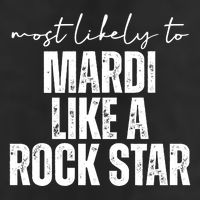 Most Likely To Mardi Like A Rock Star Mardi Gras Party Adult Drive Performance Visor