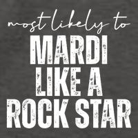 Most Likely To Mardi Like A Rock Star Mardi Gras Party Vector Backpack
