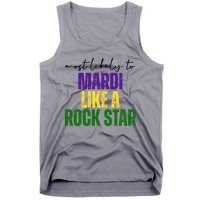 Most Likely To Mardi Like A Rock Star Mardi Gras Party Tank Top