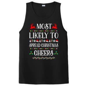 Most Likely To Spread Christmas Cheers Family Christmas Gift PosiCharge Competitor Tank