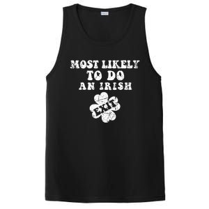 Most Likely To Do An Irish Exit Funny St Patricks Day PosiCharge Competitor Tank