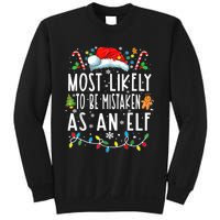 Most Likely To Be Mistaken As An Elf Christmas Family Sweatshirt