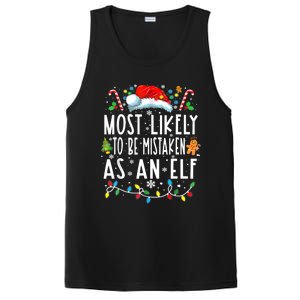 Most Likely To Be Mistaken As An Elf Christmas Family PosiCharge Competitor Tank