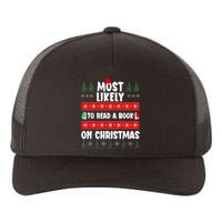 Most Likely To Read A Book On Christmas Matching Family  Yupoong Adult 5-Panel Trucker Hat