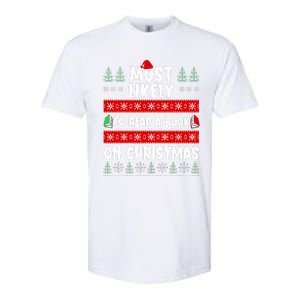 Most Likely To Read A Book On Christmas Matching Family  Softstyle CVC T-Shirt