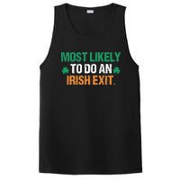 Most Likely To Do An Irish Exit Funny Saying Vintage PosiCharge Competitor Tank